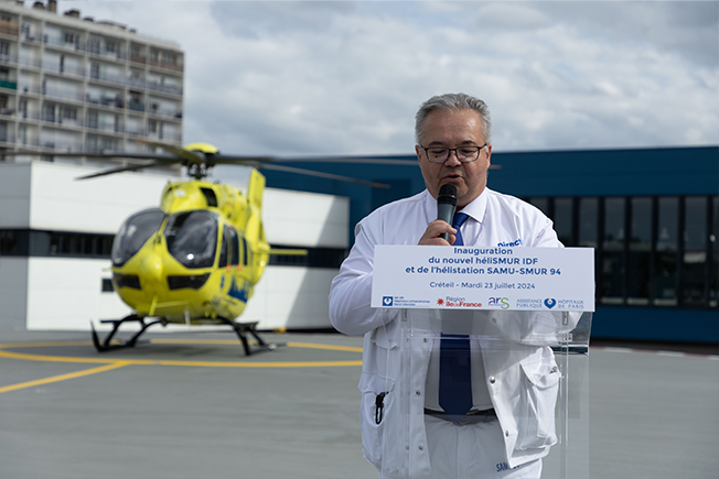 Le Dr Eric Lecarpentier, directeur médical du SAMU 94.